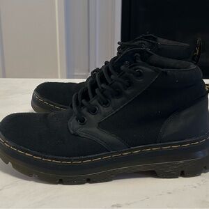 Dr Martens Air Wair Bonny Size Men’s 5 Women's 6 US Black Fabric Lace Up Boots